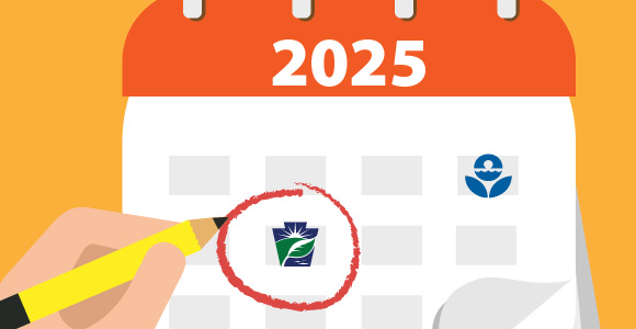 2025 Calendar With Regulator Logos and Key Dates Circled